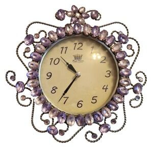 Vintage Royal Princess Wall Clock - Sterling & Noble Tested